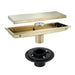 wonderland shower inc Brushed Gold stainless floor drain 11.8inch x 4.3 inch - Alternate View