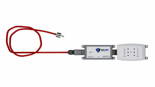 EMP Shield Portable for RVs, Renters, Travel Campers, and Camping - EMP Shield Portable top view with red coiled wire