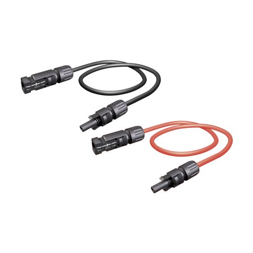 7ft 10 AWG Copper PV Wire - Black and Red 30 Amp - 7ft 10 AWG Copper PV Wire Black and Red 30 Amp pair side by side
