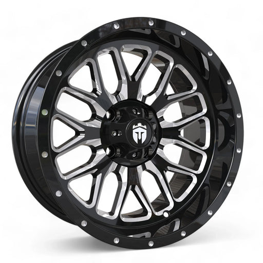 Empire Crown C2 15x7 Wheel with X Comp Golf X/T Tire golf cart wheel and tire – view 2