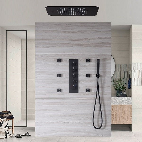 Cascada Showers 15"x23" Cascada Stella Luxury LED Shower System - Alternate View