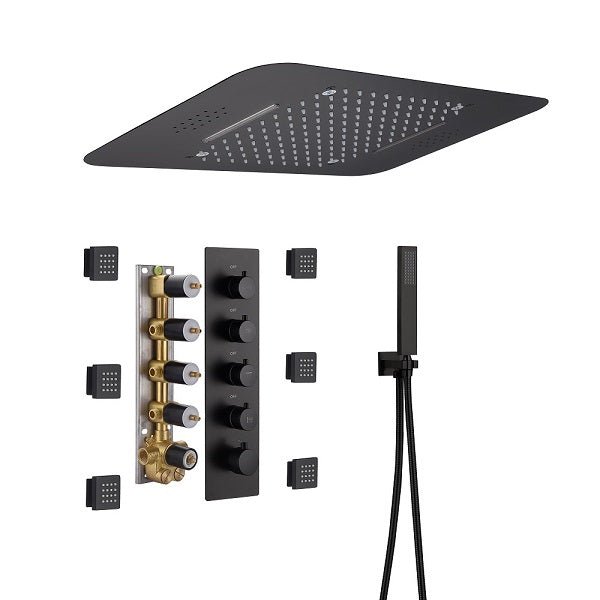 Cascada Showers 15"x23" Cascada Stella Luxury LED Shower System - Detail View 2