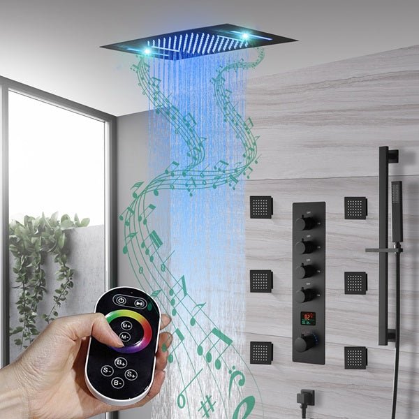 15"x23" Catania Digital LED Music Shower System by Cascada Showers - Product Image 8