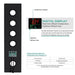 15"x23" Catania Digital LED Music Shower System by Cascada Showers - Product Image 6
