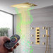 Cascada Serenity Luxury 15" x 23" LED Music Shower System with Built-In Bluetooth Speakers – 4-Function - Detail View
