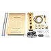 Cascada Serenity Luxury 15" x 23" LED Music Shower System with Built-In Bluetooth Speakers – 4-Function - Dimensions