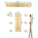 Cascada Serenity Luxury 15" x 23" LED Music Shower System with Built-In Bluetooth Speakers – 4-Function - Features