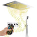 Cascada Showers 15”x23” Cortona Music LED shower system with built-in Bluetooth Speaker - Product Image 7