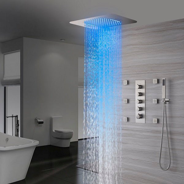 Cascada Showers 15"x23" Stella Luxury LED Shower System - Alternate View