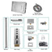 15"x23" Trento Digital LED Shower System By Cascada Showers - Detail View 3