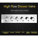 Cascada Showers 15"x28" Cascada Vaticano LED Thermostatic Multi Function Shower System - Product Image 6