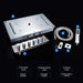 Cascada Showers 15"x28" Cascada Vaticano LED Thermostatic Multi Function Shower System - Detail View 3
