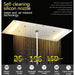 Cascada Showers 15"x28" Cascada Vaticano LED Thermostatic Multi Function Shower System - Product Image 7