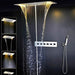 Cascada Showers 15"x28" Cascada Vaticano LED Thermostatic Multi Function Shower System - Main Product Image