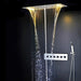 Cascada Showers 15"x28" LED Shower System with 6 knob Thermostatic Valve - Alternate View