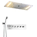 Cascada Showers 15"x28" LED Shower System with 6 knob Thermostatic Valve - Detail View 2