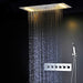 Cascada Showers 15"x28" LED Shower System with 6 knob Thermostatic Valve - Main Product Image