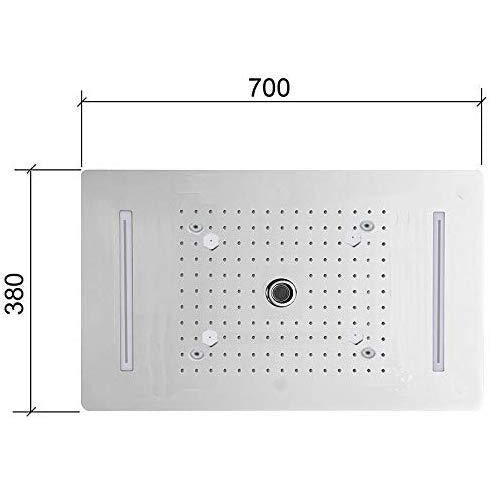 Cascada Showers 15"x28" Luxurious Recessed LED Shower System With 4 Types of Rainfall - Product Image 11