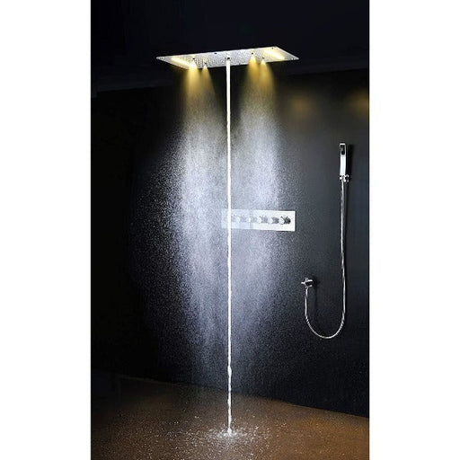 Cascada Showers 15"x28" Luxurious Recessed LED Shower System With 4 Types of Rainfall - Main Product Image