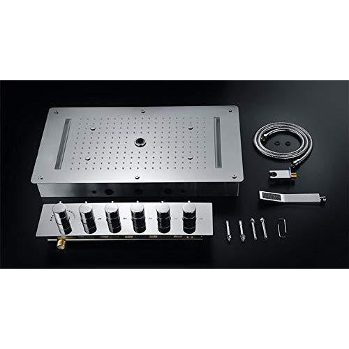 Cascada Showers 15"x28" Luxurious Recessed LED Shower System With 4 Types of Rainfall - Product Image 12