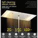 Cascada Showers 15"x28" Luxurious Recessed LED Shower System With 4 Types of Rainfall - Alternate View