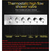 Cascada Showers 15"x28" Cascada Vaticano LED Shower System – Rain & Body Jets - Product Image 7
