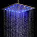 Cascada Showers 16" Square Rainfall LED Shower Head - Alternate View