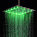 Cascada Showers 16" Square Rainfall LED Shower Head - Detail View 2