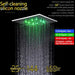 Cascada Showers 16" Ceiling Mounted Thermostatic Rainfall LED Shower System - Alternate View