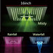 Cascada Showers 16" Luxurious Recessed LED Rainfall Thermostatic Shower System - Product Image 9