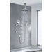 Cascada Showers 16" Luxury Rainfall Square Shower Head Set, 6 Massage Jets Spray - Main Product Image