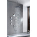 Cascada Showers 16" Luxury Thermostatic Rainfall Shower Set, 6 Massage Jets Spray - Main Product Image