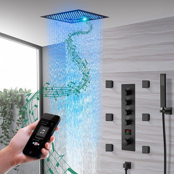 16" Siena Digital Rainfall LED Shower System By Cascada Showers - Main Product Image