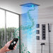 Cascada Showers 16” Square Cascada Luxury Cristallo LED Music shower system - Main Product Image