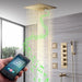 Cascada Showers 16” Cascada Cristallo Square LED Music shower system - Main Product Image