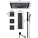 Cascada Showers 16” Square Cascada Luxury Cristallo LED Music shower system - Product Image 11