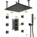 Cascada Showers 16” Square LED shower system with 3 knob thermostatic Valve - Product Image 7