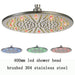 Cascada Showers 16" Stainless Steel Ceiling Mount Round Rainfall LED Shower Head - Detail View 2