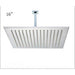 Cascada Showers 16" Stainless Steel Ceiling Mount Square Rainfall LED Shower Head - Product Image 6