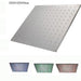 Cascada Showers 16" Stainless Steel Ceiling Mount Square Rainfall LED Shower Head - Main Product Image