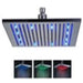 Cascada Showers 16" Stainless Steel Ceiling Mount Square Rainfall LED Shower Head - Alternate View