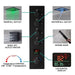 16" Turin Digital Rainfall LED music Shower System by Cascada Showers - Detail View 2