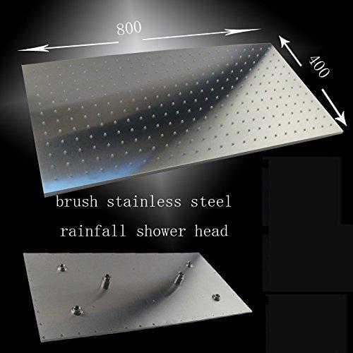 Cascada Showers 16"x31" Stainless Steel Luxury Rectangular Rain Shower Head - Main Product Image