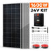 Green Vista Living Rich Solar - 1600 Watt Solar Kit - Side View