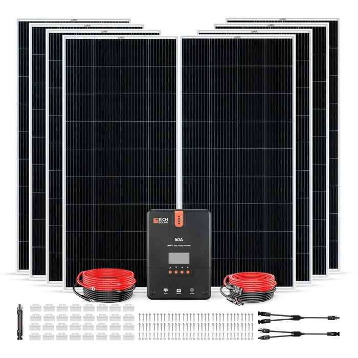 Green Vista Living Rich Solar - 1600 Watt Solar Kit - Close-Up