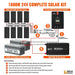 Green Vista Living Rich Solar - 1600 Watt 24V Complete Solar Kit - Detail View