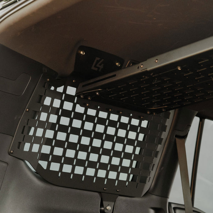 C4 Fab Toyota Land Cruiser Add-On Shelf for Rear Window MOLLE Panels / 250 Series – installed on vehicle, image 8 of 15