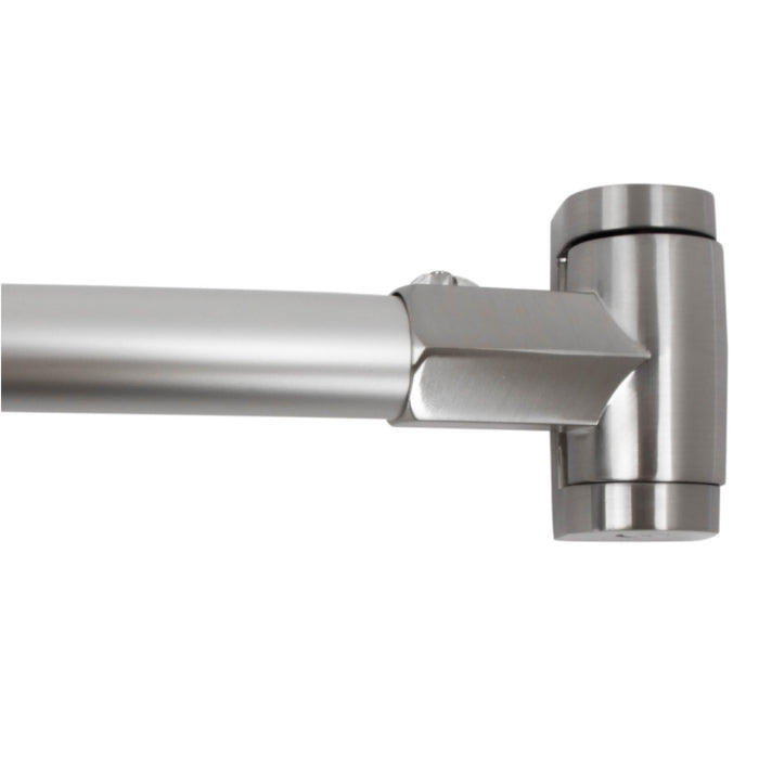 Utility-Sink.com 36 in. to 61 in. Curved Shower Rod (Brushed Nickel Finish) - Main Product Image