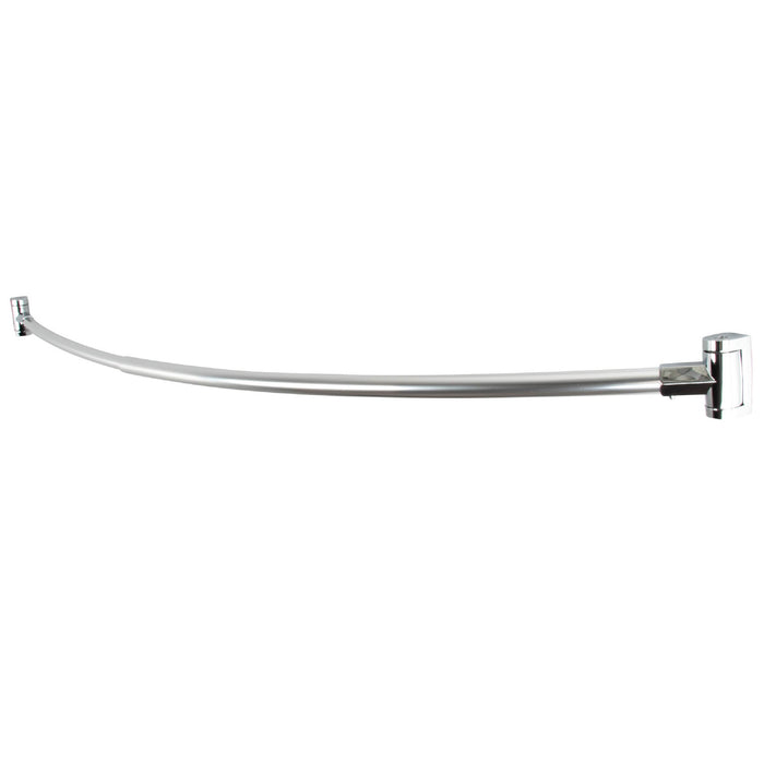 Utility-Sink.com 36 in. to 61 in. Curved Shower Rod (Brushed Nickel Finish) - Alternate View
