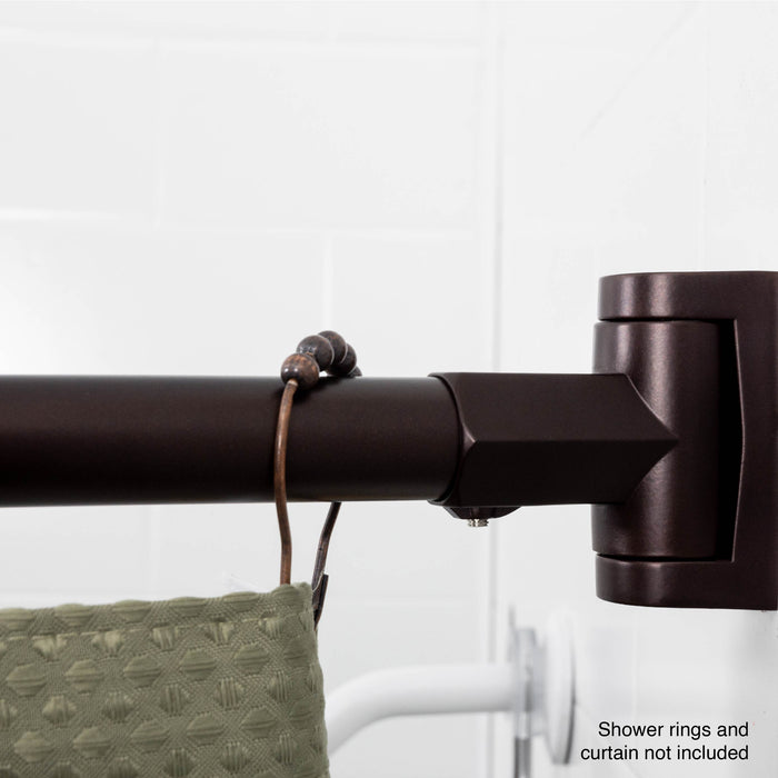 Utility-Sink.com 36 in. to 61 in. Curved Shower Rod (Oil-Rubbed Bronze Finish) - Product Image 7